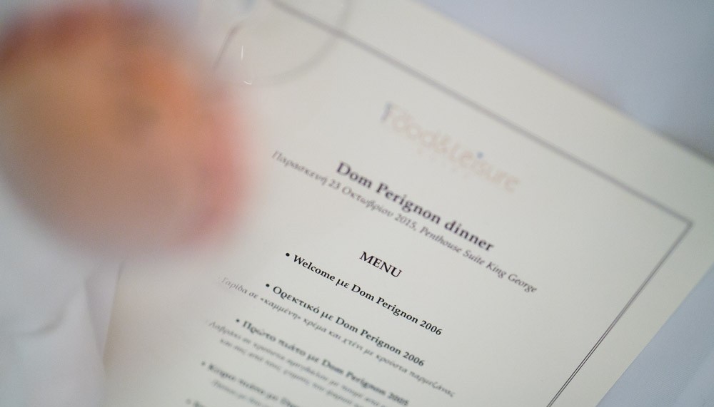 dom perignon dinner | The Food & Leisure Guide