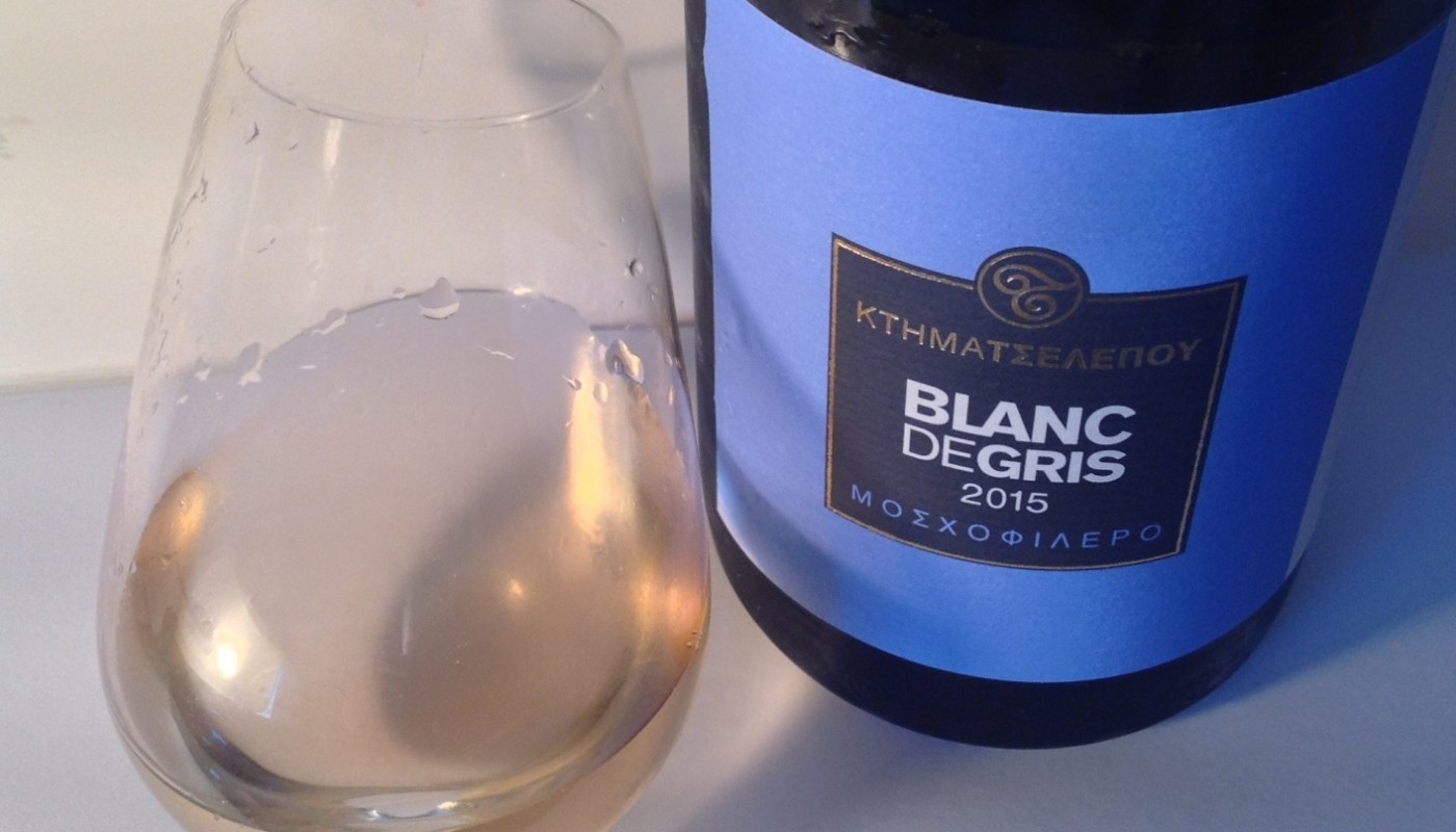 BLANC DE GRIS, ΜΟΣΧΟΦΙΛΕΡΟ, ΚΤΗΜΑ ΤΣΕΛΕΠΟΥ 2015 | Κριτικές Κρασιών