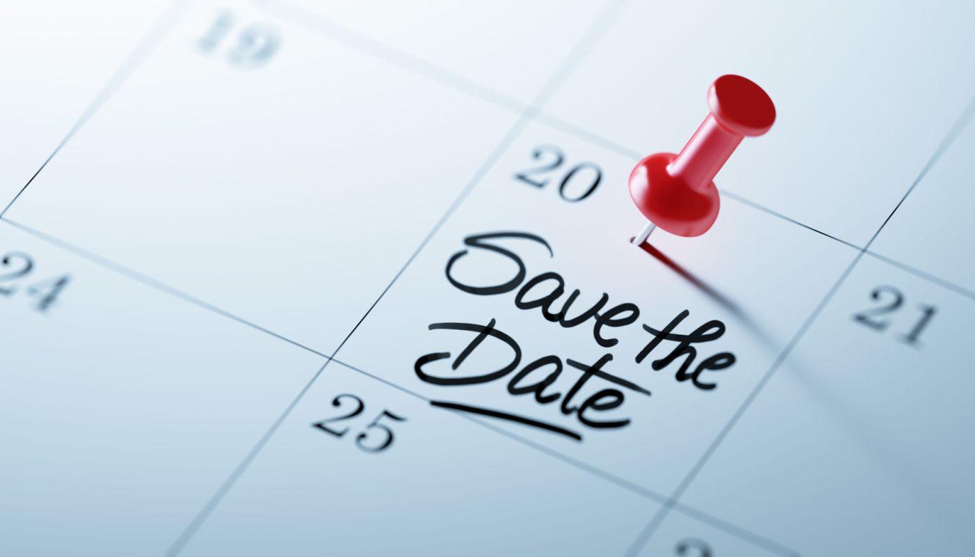 SAVE THE DATES! | Editor's Note