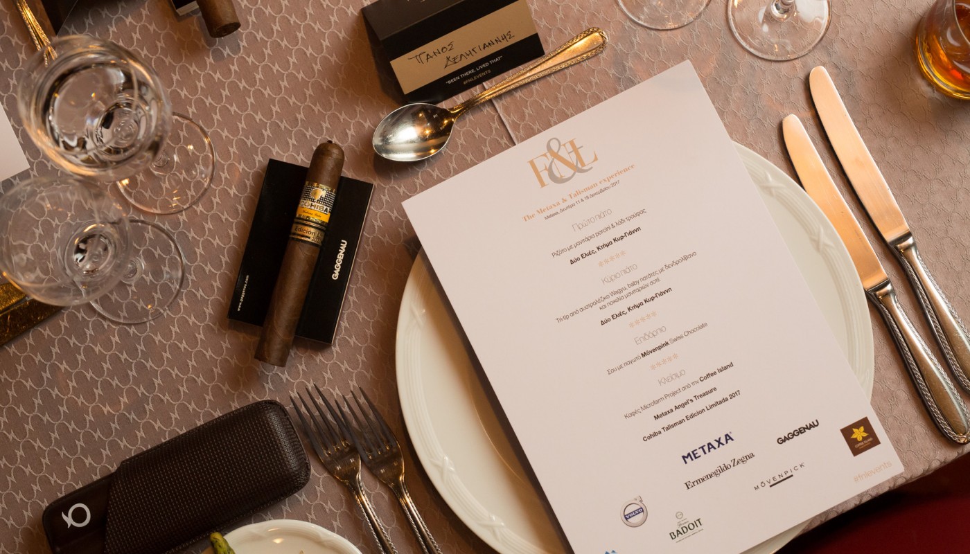 metaxa & talisman experience | The Food & Leisure Guide