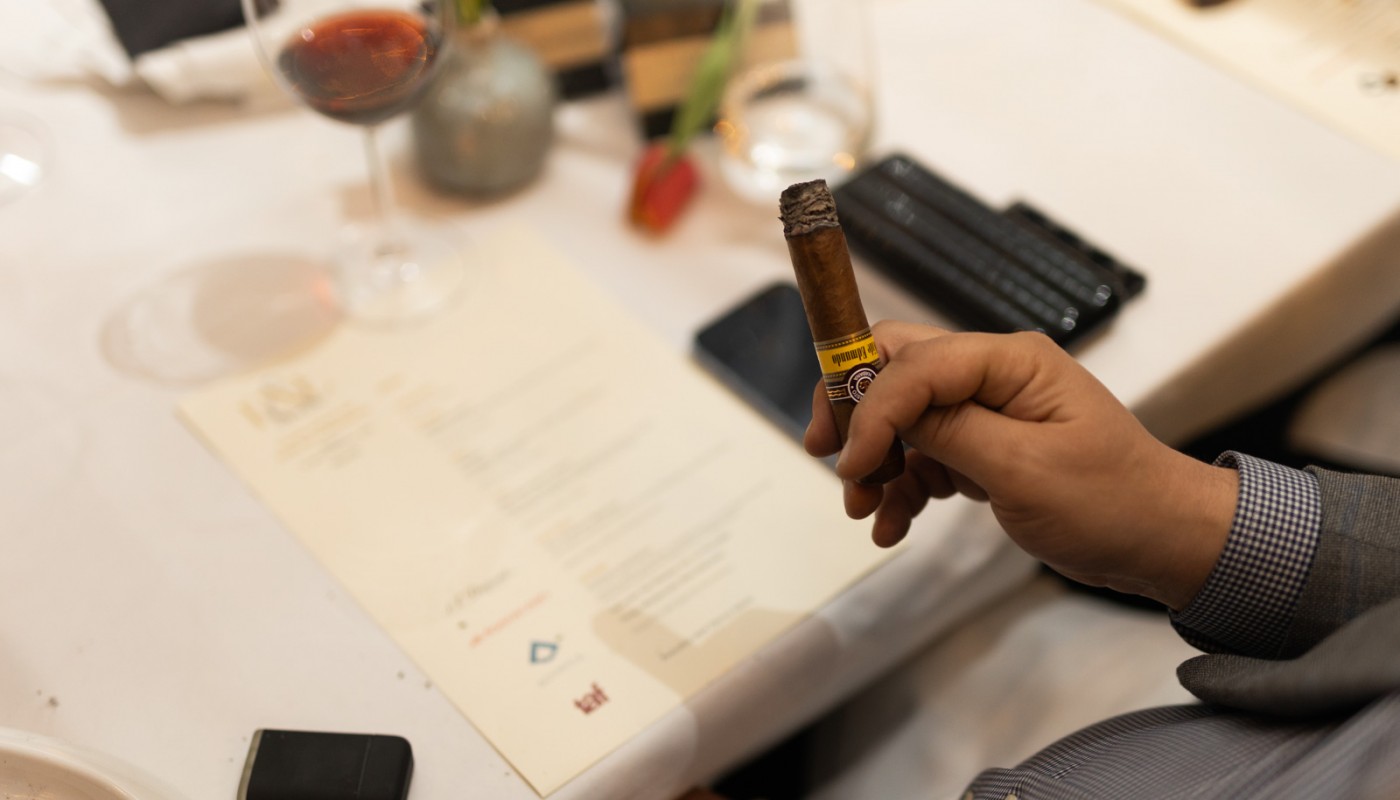 Monzu cigar dinner | The Food & Leisure Guide