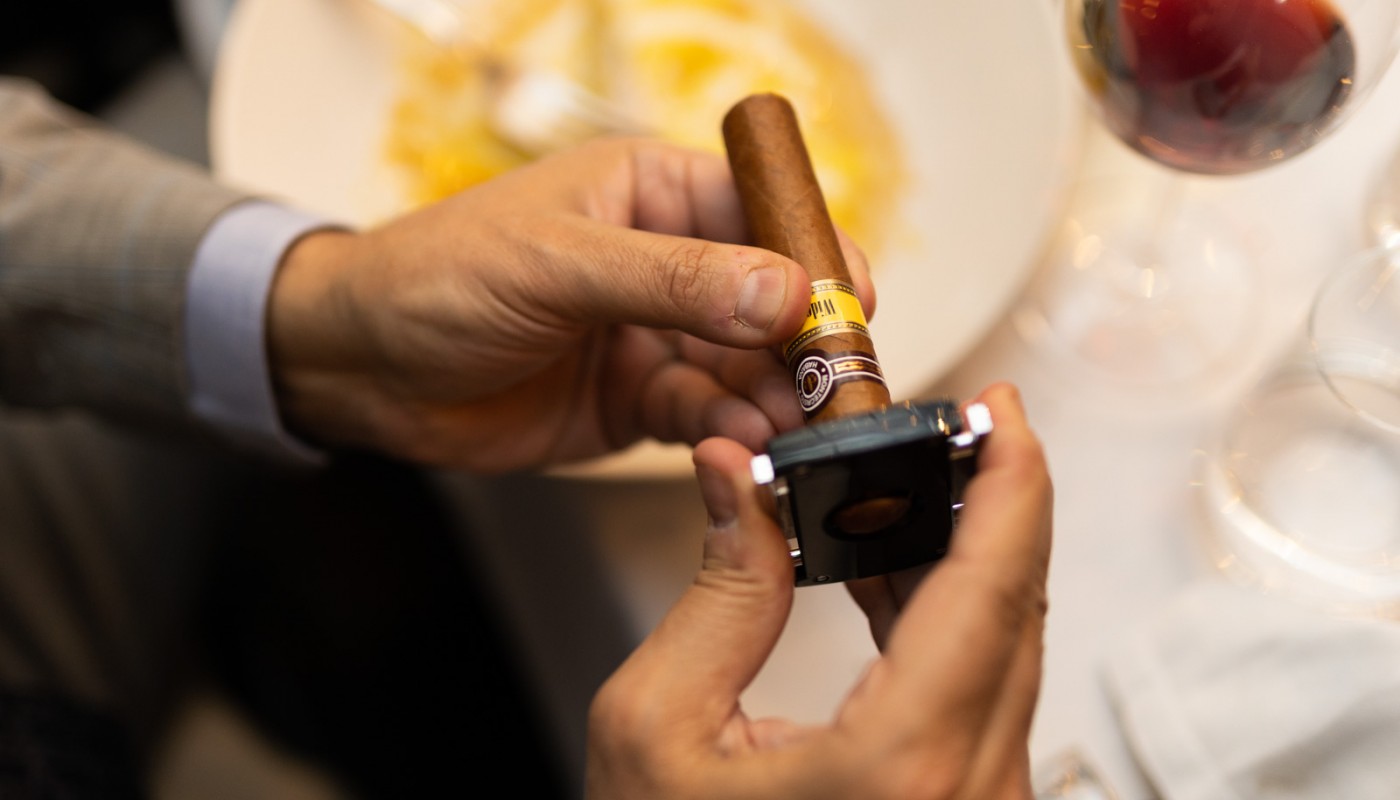 Monzu cigar dinner | The Food & Leisure Guide